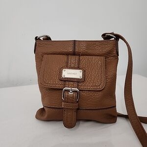 Nine West Brown Crossbody Bag with Buckle Detail